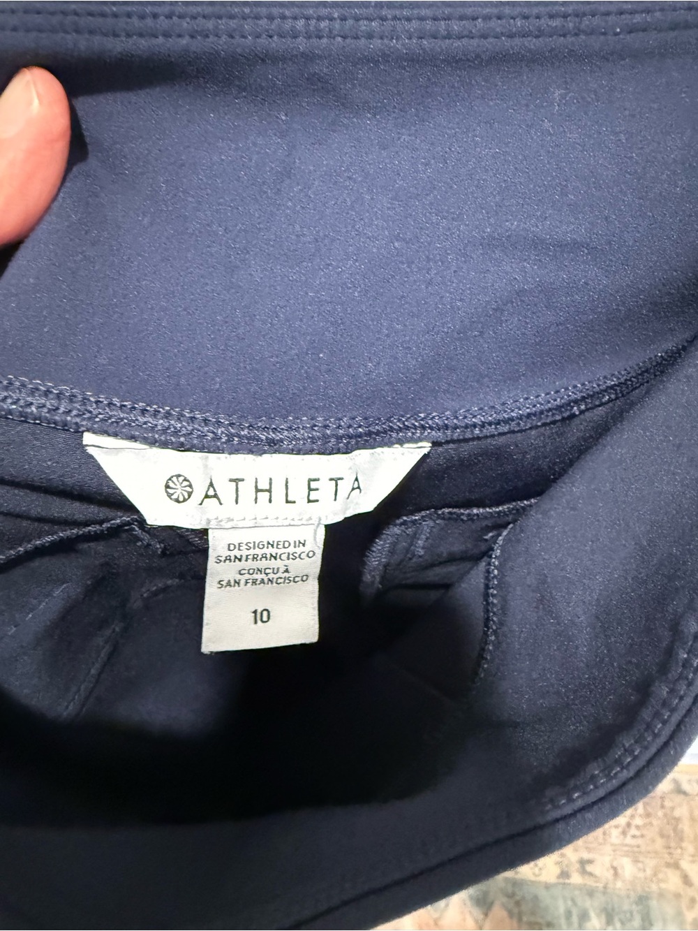 Athleta Navy endless high rise pants - Picture 2 of 3